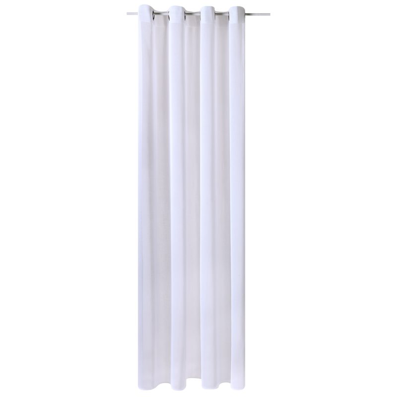 Voilage LINETTE coloris blanc 145 x 240 cm