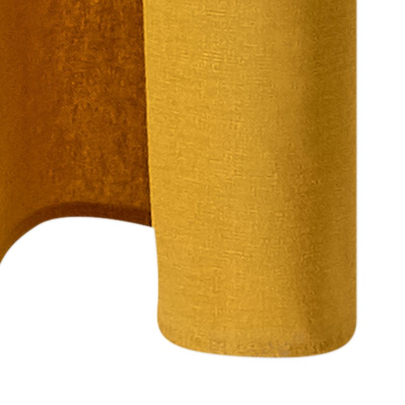 Rideau BRUSH coloris jaune 135 x 240 cm