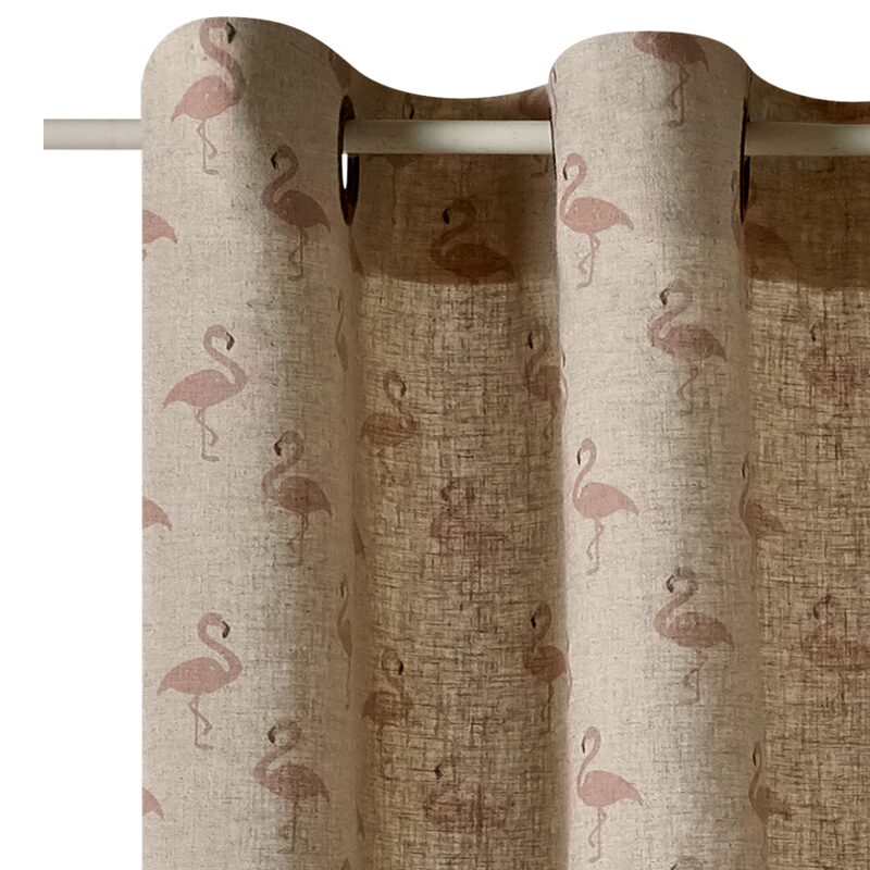 Voilage FLAMINGO coloris beige 140 x 240 cm