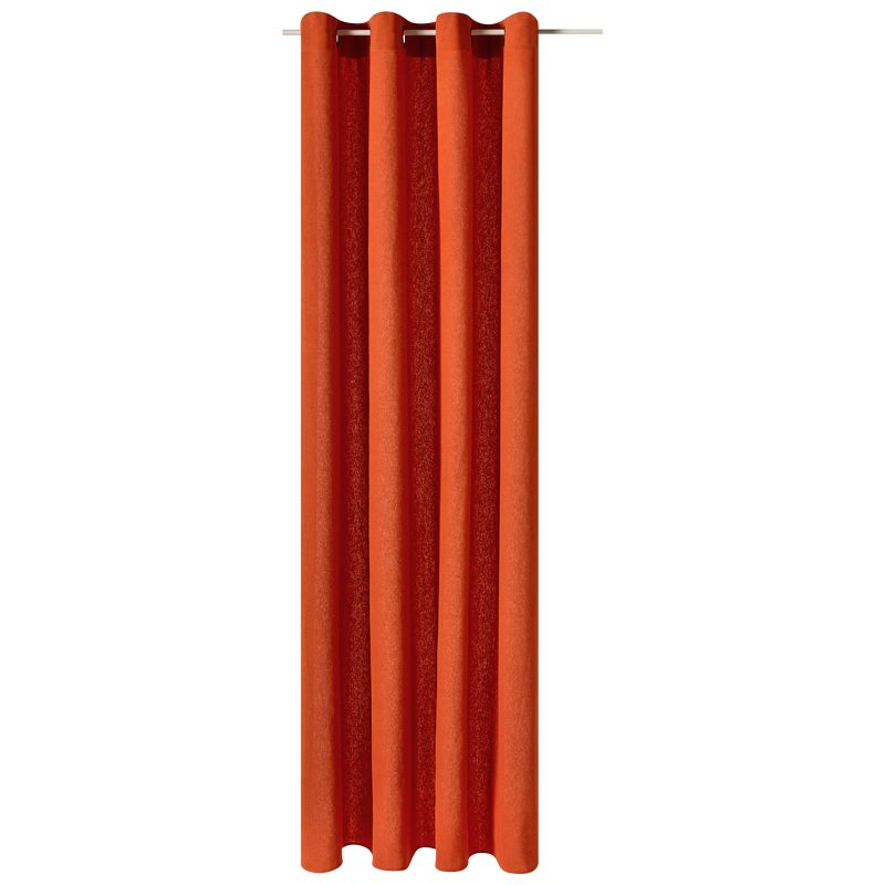 Rideau BRUSH coloris orange 135 x 240 cm