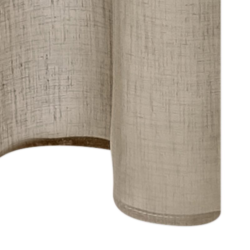 Voilage LINETTE coloris chocolat 145 x 240 cm