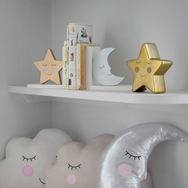 Serre-livres SWEET DREAMS STAR & MOON coloris blanc