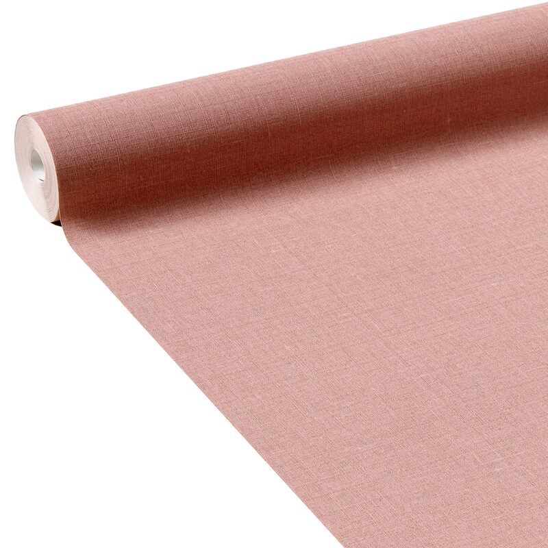 Papier peint intissé LAZY BY E. RIVASSOUX coloris bois de rose