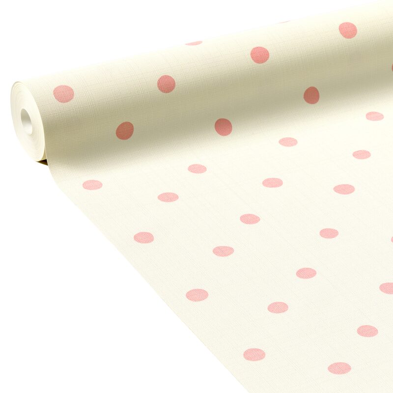 Papier peint intissé LAZY DOTS coloris rose aquarelle