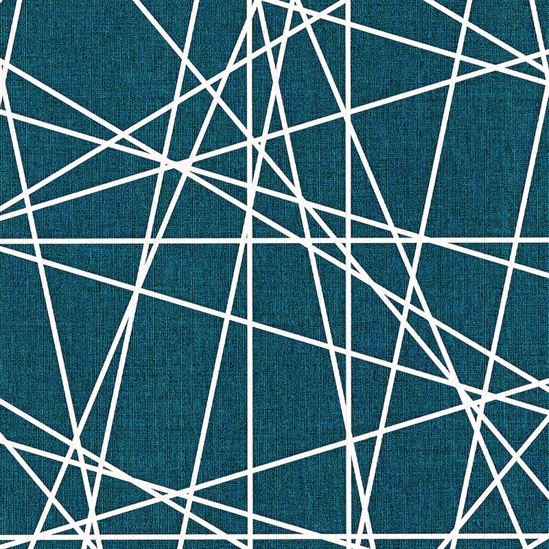 Papier peint intissé MIKADO BY E. RIVASSOUX coloris bleu pétrole
