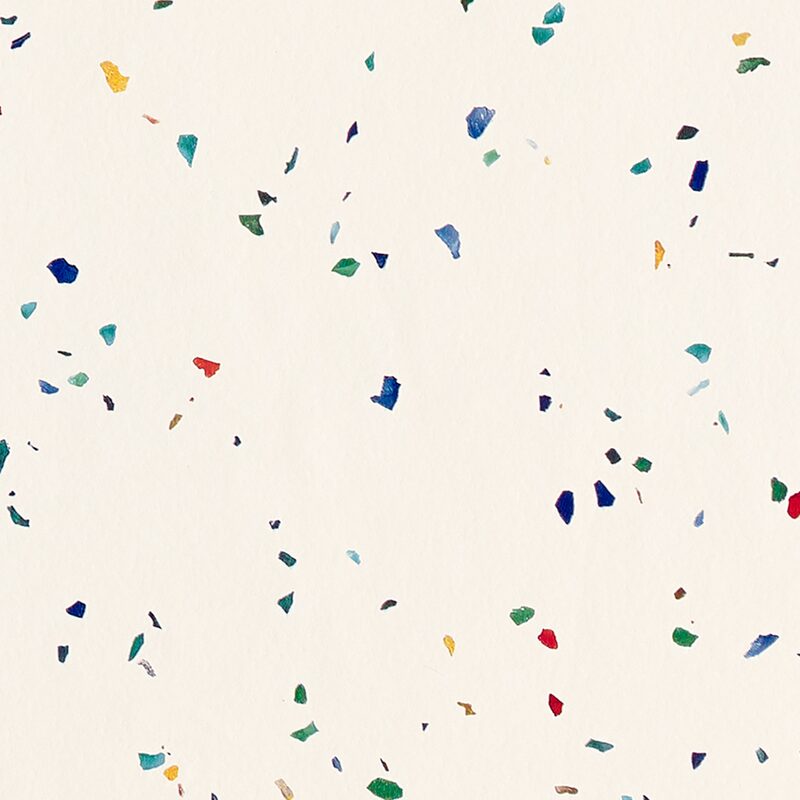 Papier peint intissé TERRAZZO coloris blanc
