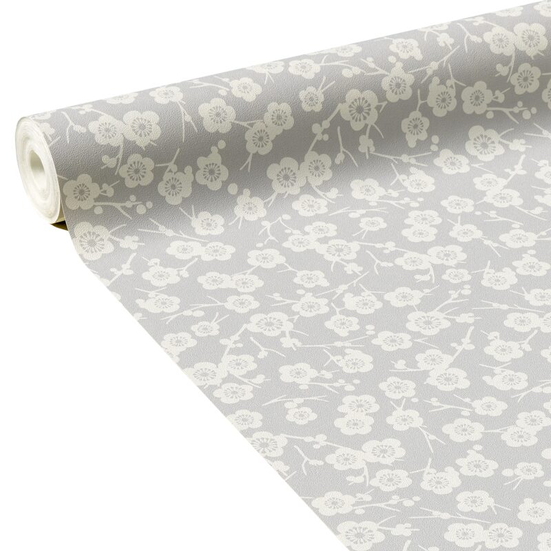 Papier peint intissé YOSHIMI coloris gris perle