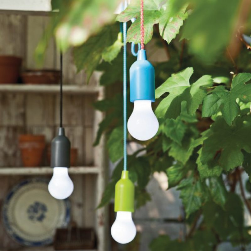 Objet lumineux PULL coloris vert anis 9 x 9 cm