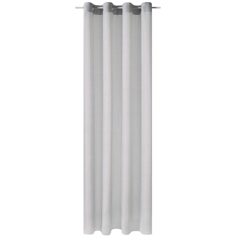 Voilage WALTER coloris gris moyen 140 x 240 cm