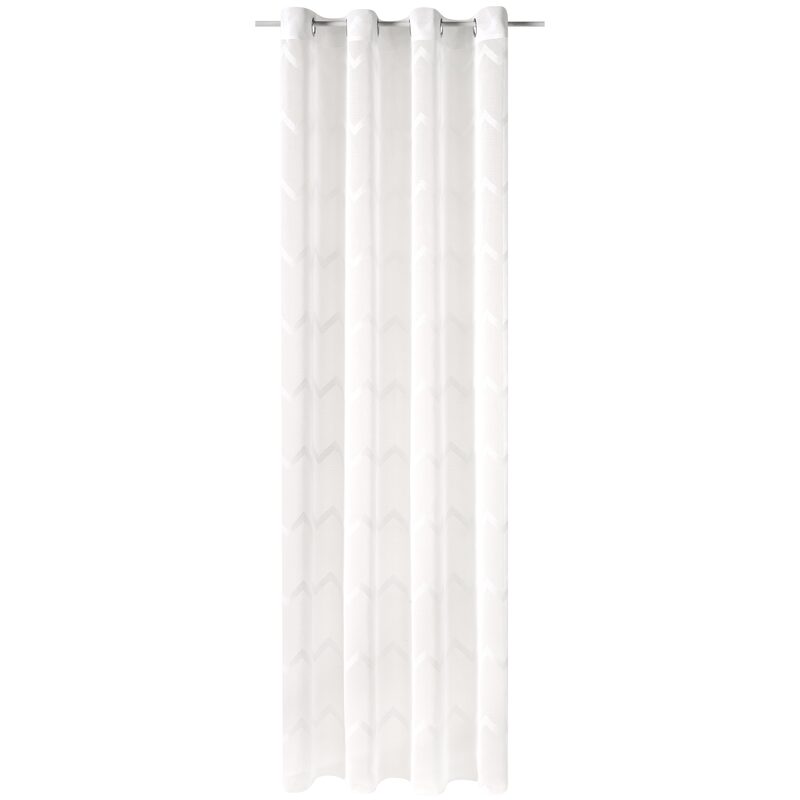 Voilage TWIST coloris blanc 140 x 240 cm