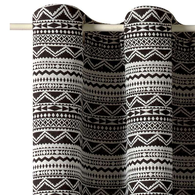 Rideau TIALOC coloris beige 140 x 250 cm
