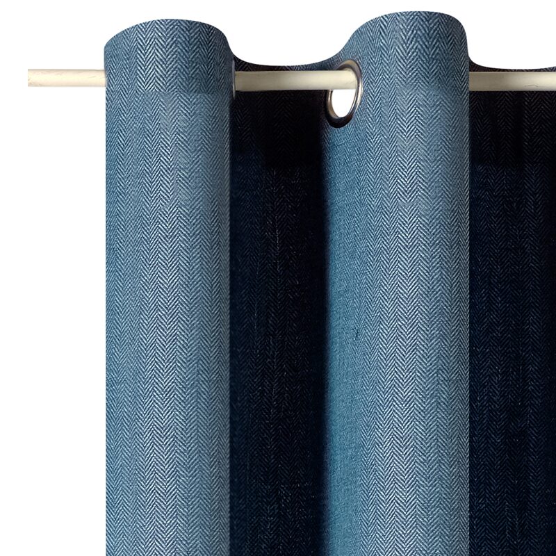 Rideau CLUB coloris bleu nuit 140 x 260 cm