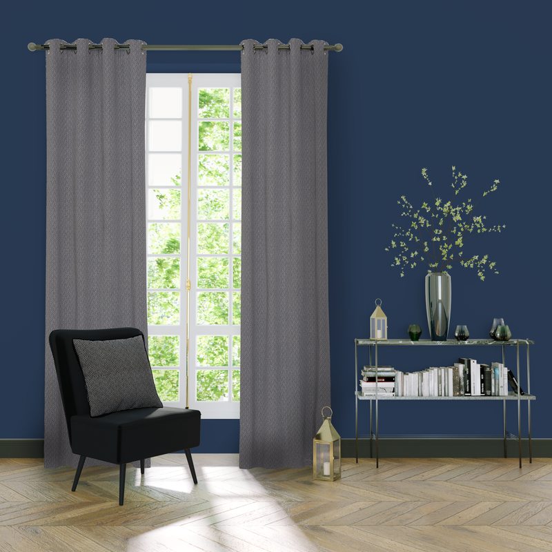 Rideau TIBBY coloris brun 140 x 240 cm