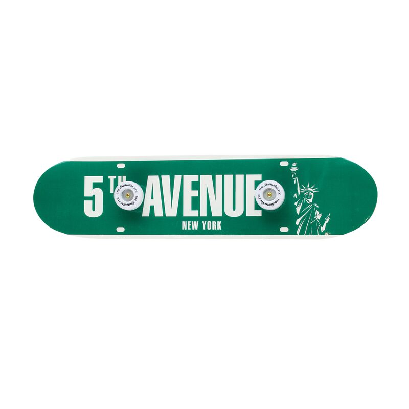 Patère SKATE 5TH AVENUE coloris vert émeraude