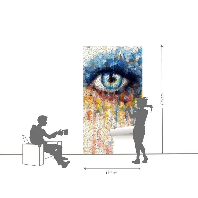 Papier peint panoramique L EYE SHADOW 150 x 275 cm