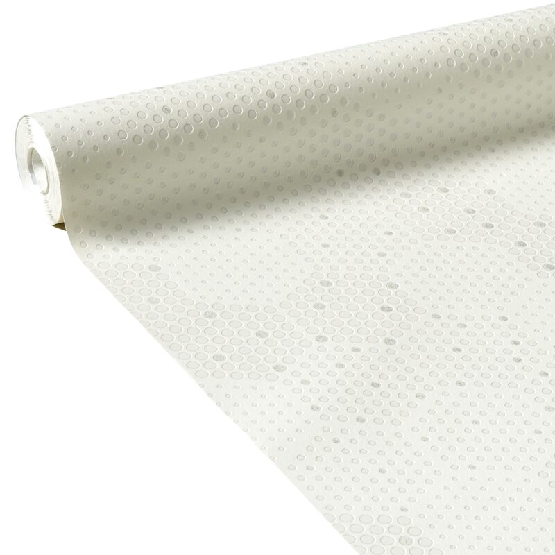 Papier peint intissé ABBY coloris blanc