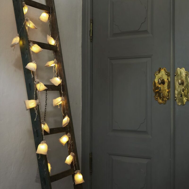 Guirlande lumineuse COSY BAG coloris beige