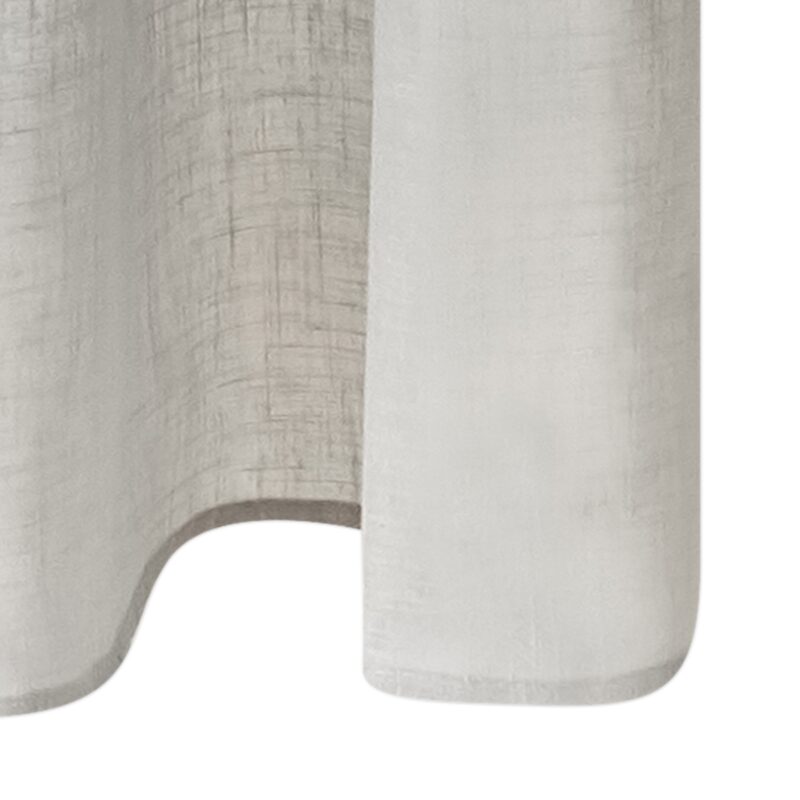 Voilage ASPECT LIN coloris Gris clair 145 x 260 cm