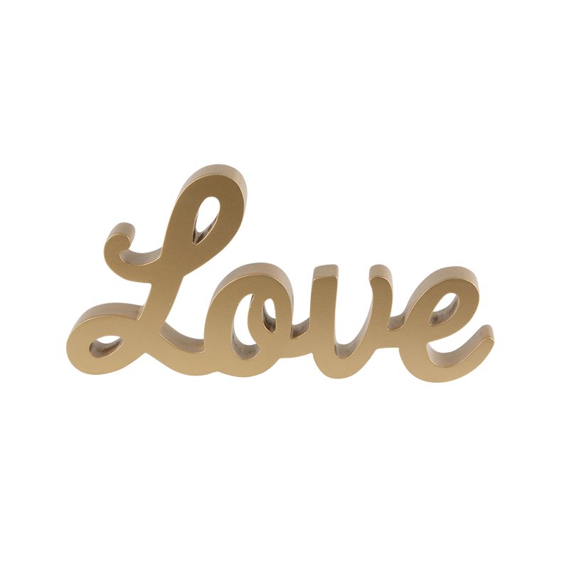 Figurine LOVE coloris or