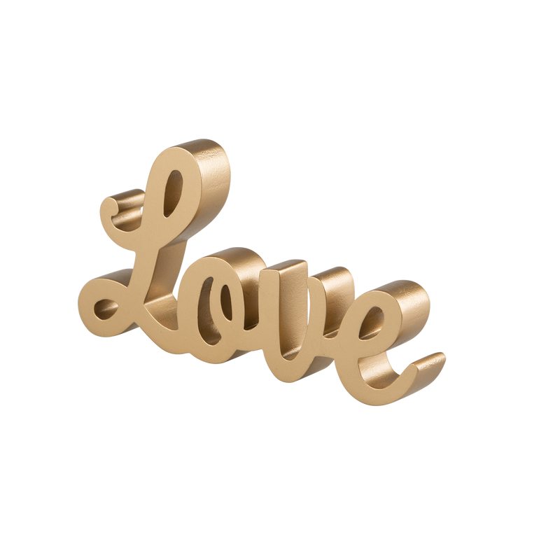 Figurine LOVE coloris or
