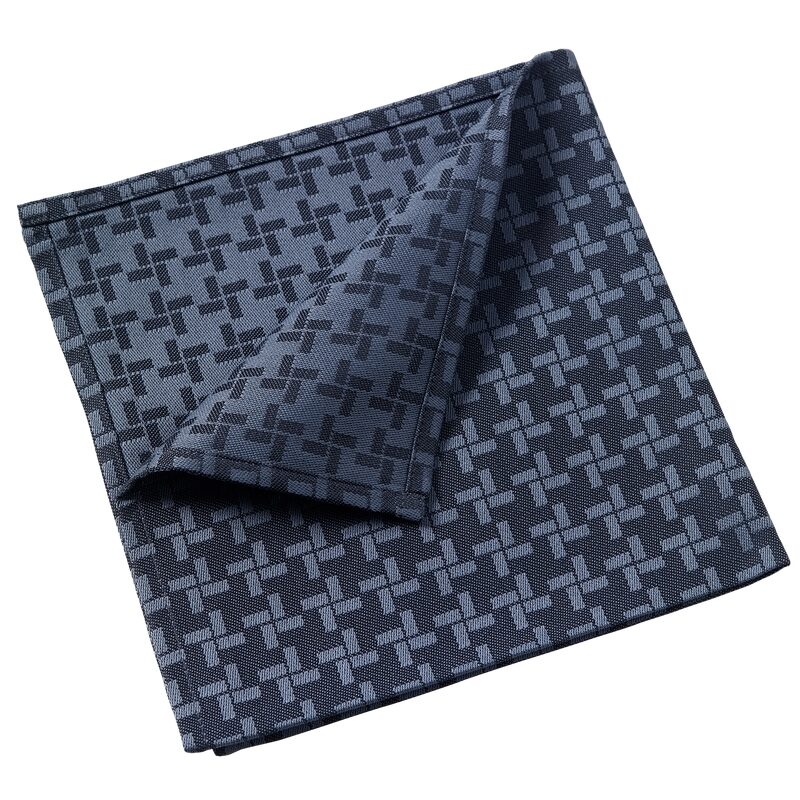 Serviette de table ORIGAMI coloris gris acier 42 x 42 cm