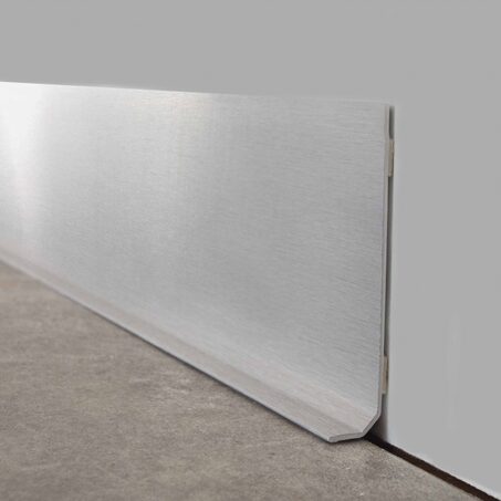 Plinthe déco ALU BROSSÉ coloris alu