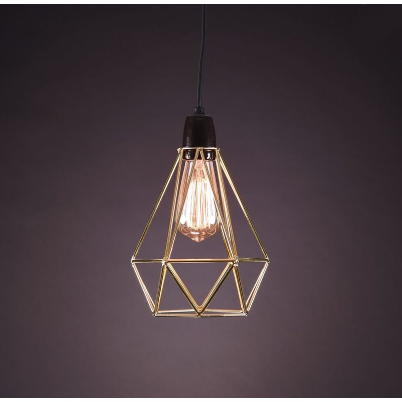 Lampe à poser DIAMOND coloris or  28 x 18 cm