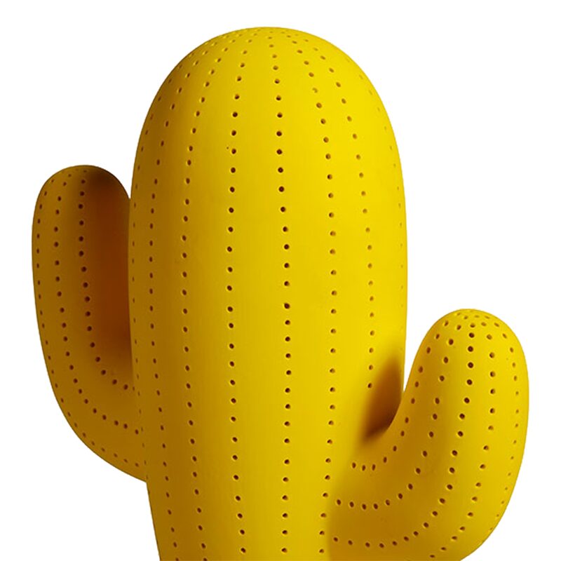 Lampe à poser CACTUS coloris jaune 30,5 x 20 cm
