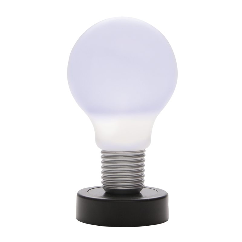 Lampe de chevet PUSH coloris noir 16 x 16 cm