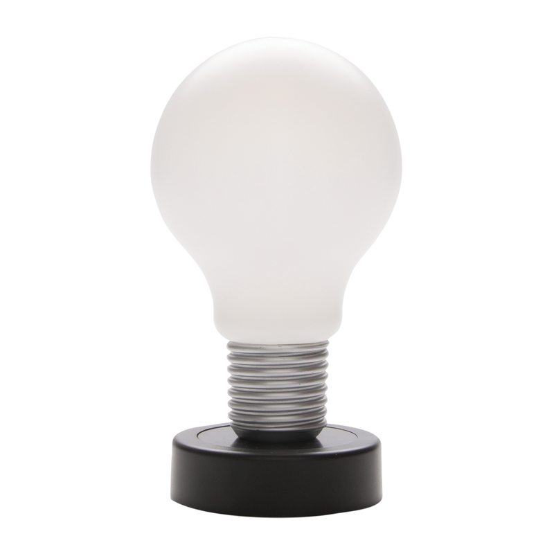 Lampe de chevet PUSH coloris noir 16 x 16 cm
