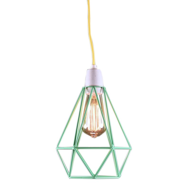 Lampe à poser DIAMOND coloris vert 28 x 18 cm