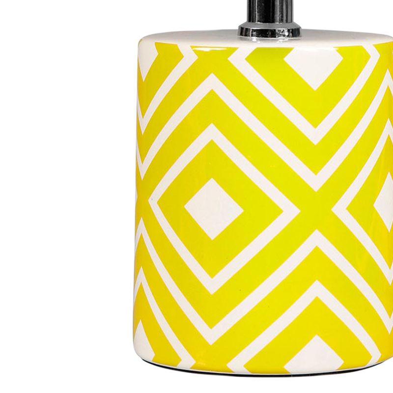 Lampe à poser GRAFIK coloris jaune 29 x 13,5 cm