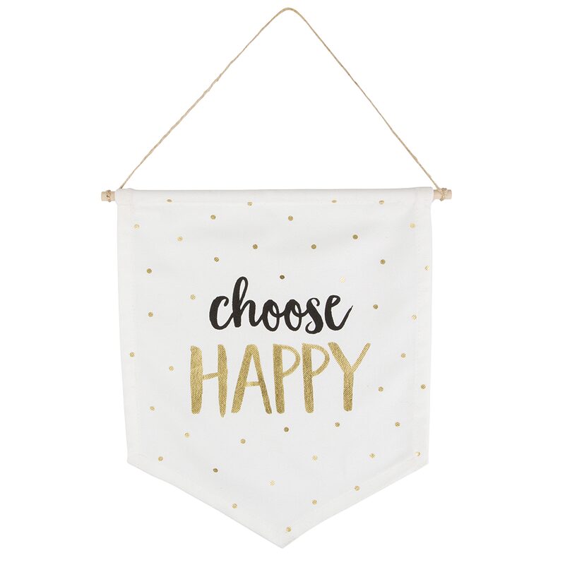 Kakémono déco CHOOSE HAPPY