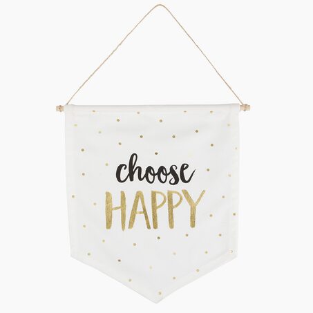 Sass & Belle Kakémono déco CHOOSE HAPPY