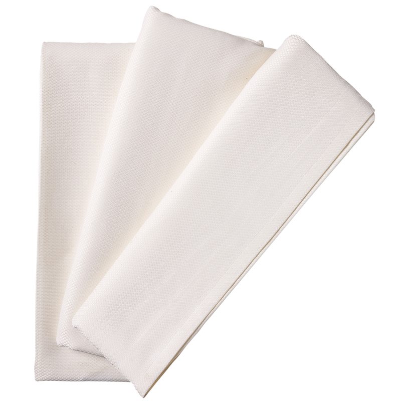 Nappe PYRAMIDE coloris blanc 150 x 235 cm