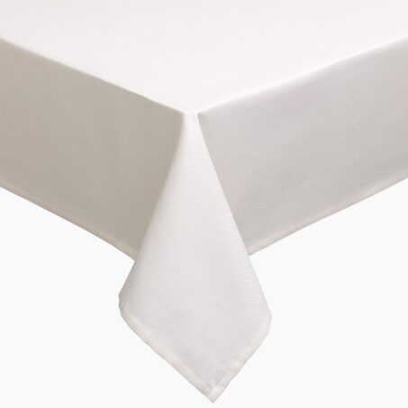 Garnier Thiebaut Nappe PYRAMIDE coloris blanc 150 x 235 cm