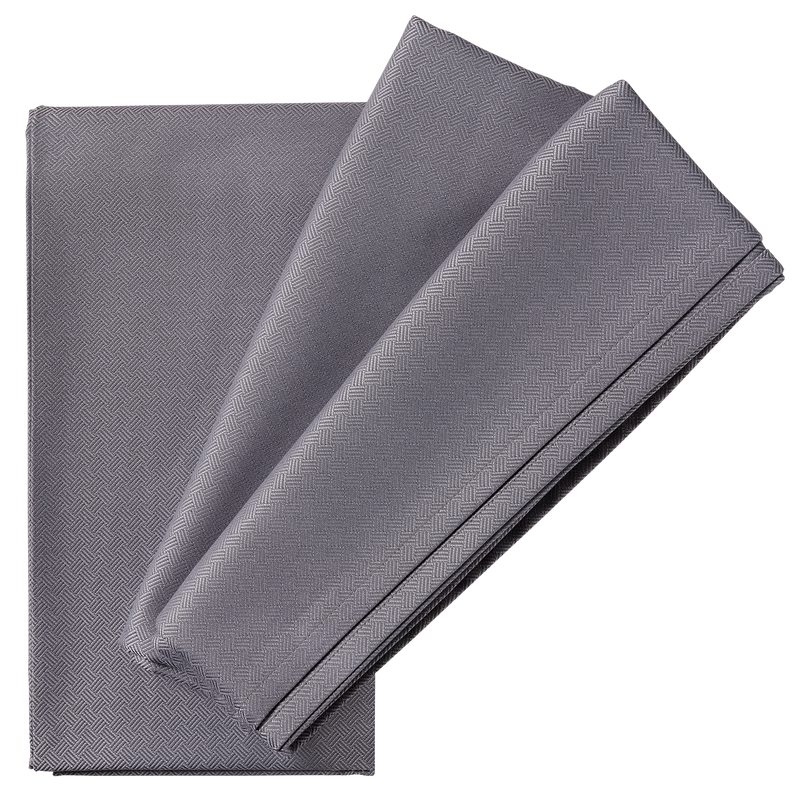 Nappe ORSAY coloris gris acier 150 x 235 cm