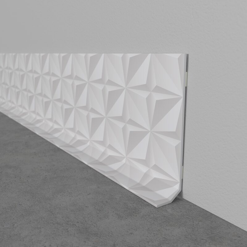 Plinthe déco PLAYTIME coloris blanc