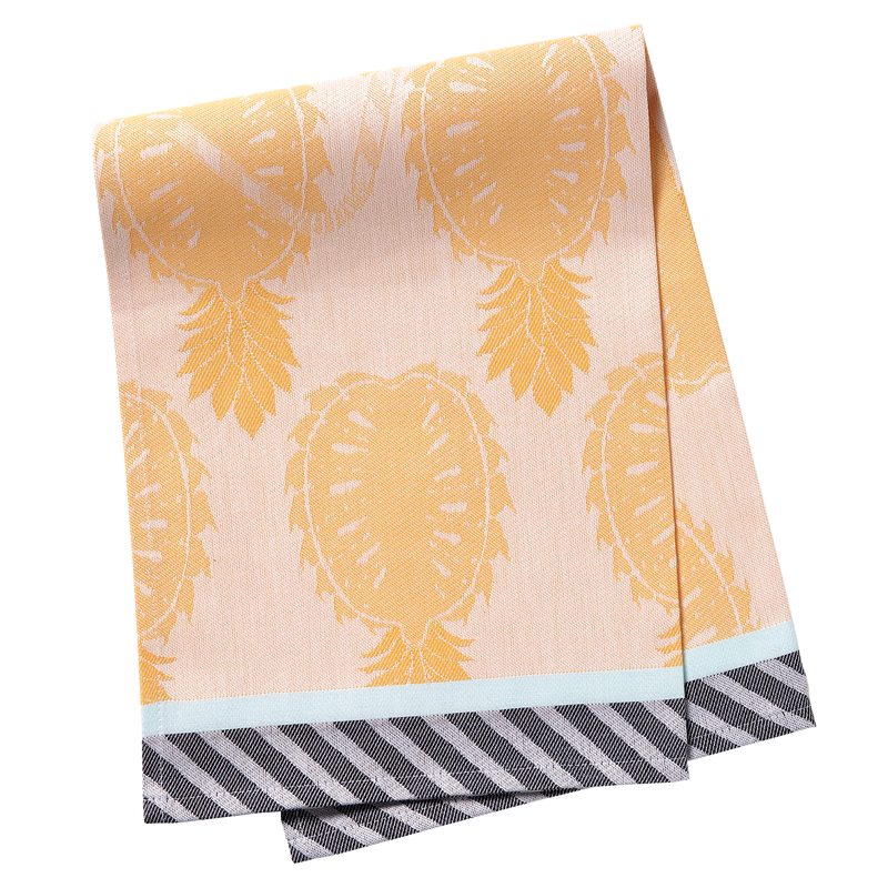 Torchon FRESH ANANAS coloris orange 50 x 71 cm