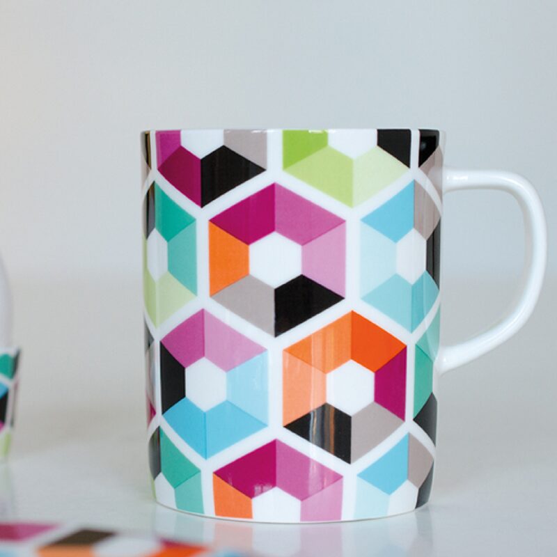 Mug HEXAGON coloris multicolore