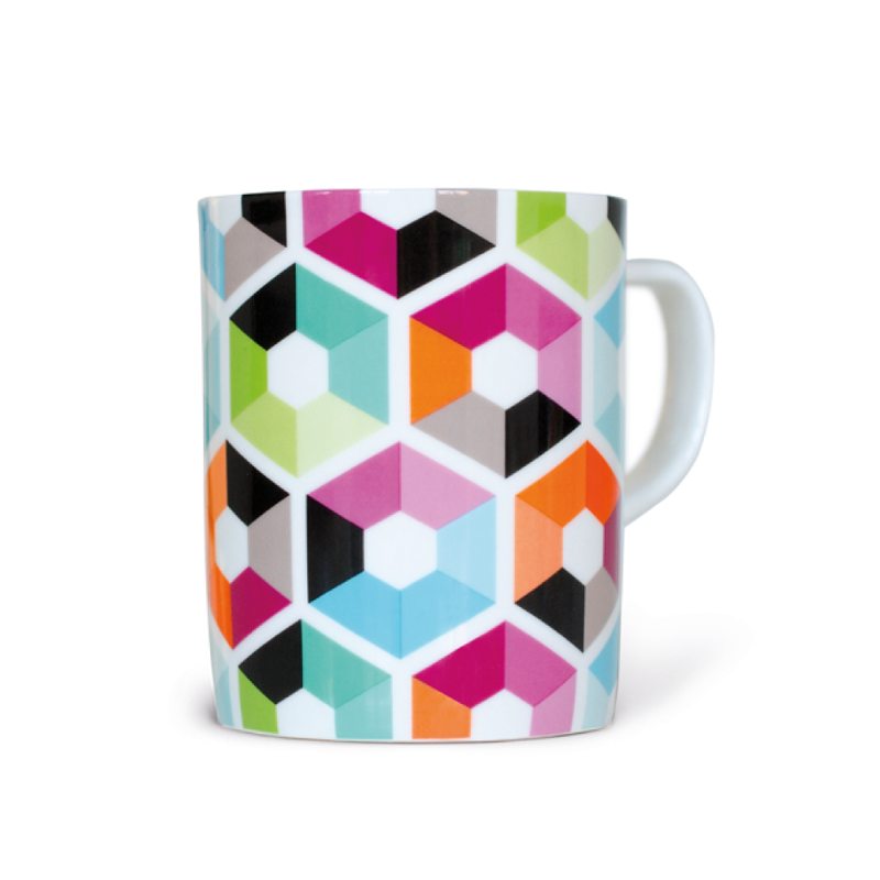 Mug HEXAGON coloris multicolore