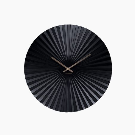 Present Time Horloge en métal SENSU coloris noir