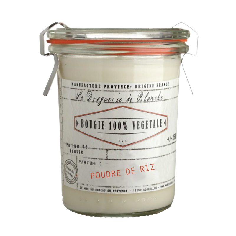 Bougie parfumée DROGUERIE DE BLANCHE poudre de riz