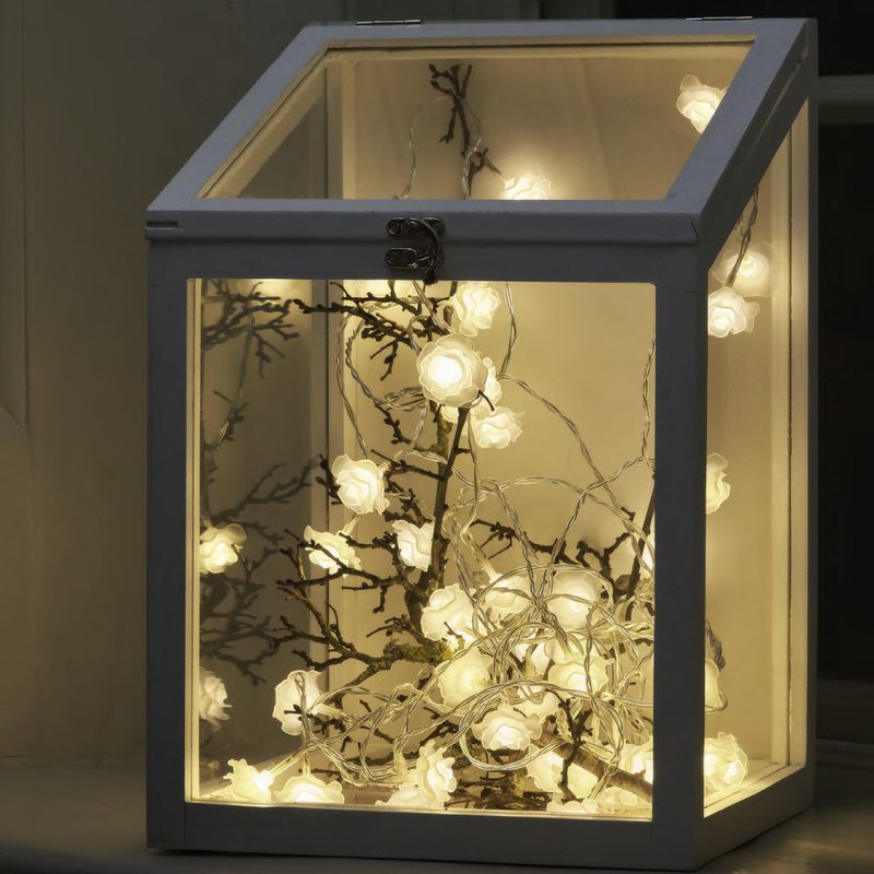 Guirlande lumineuse ROSE coloris blanc