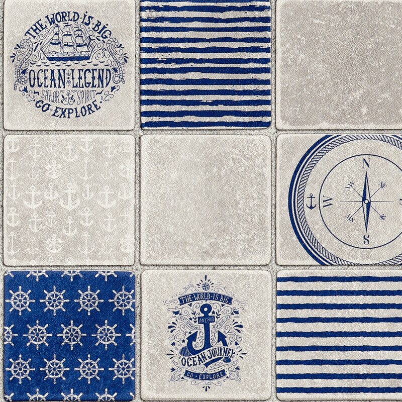 Papier peint intissé NAUTILUS coloris gris perle