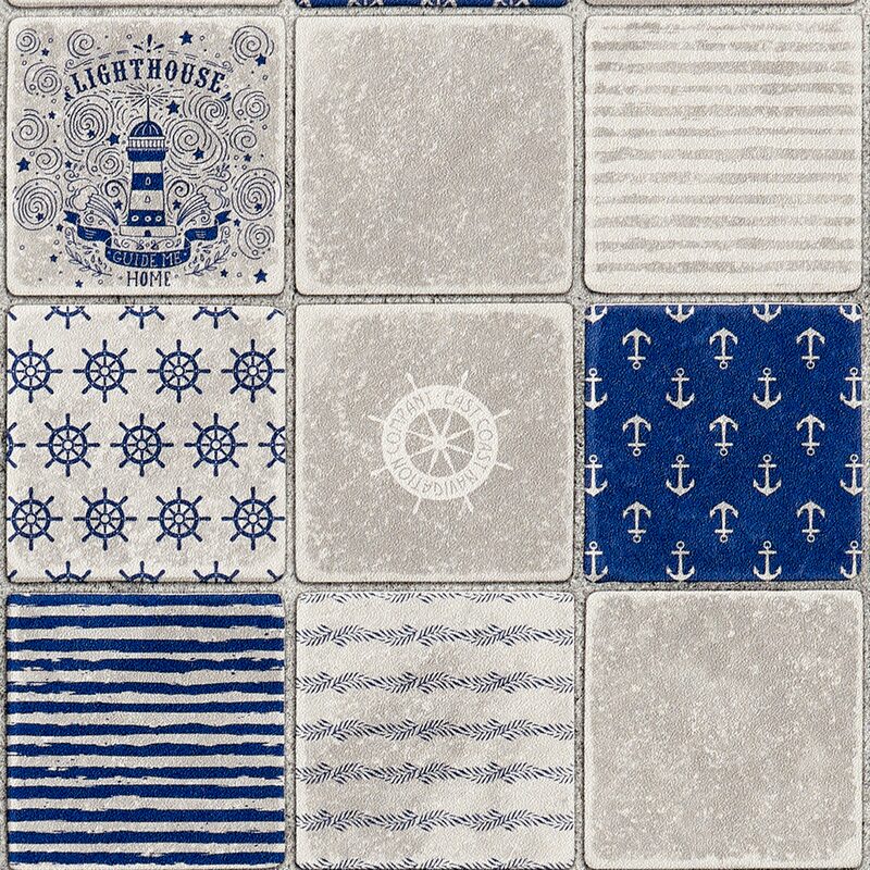 Papier peint intissé NAUTILUS coloris gris perle