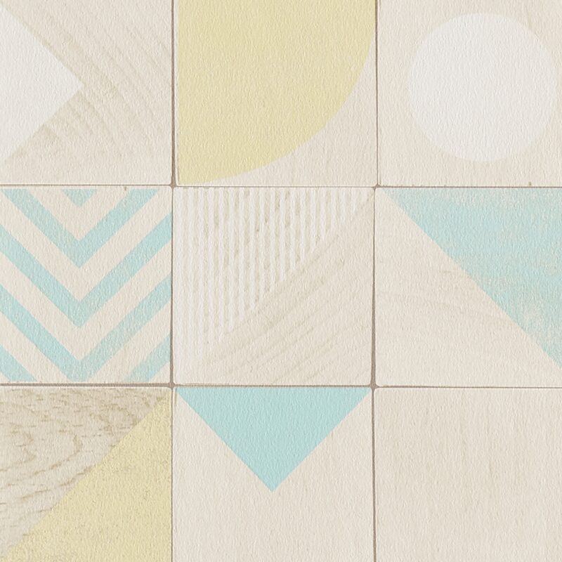 Papier peint JEUX DE CUBES coloris beige