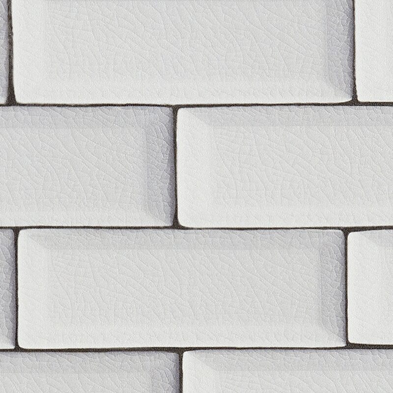 Papier peint intissé TROCADERO coloris blanc