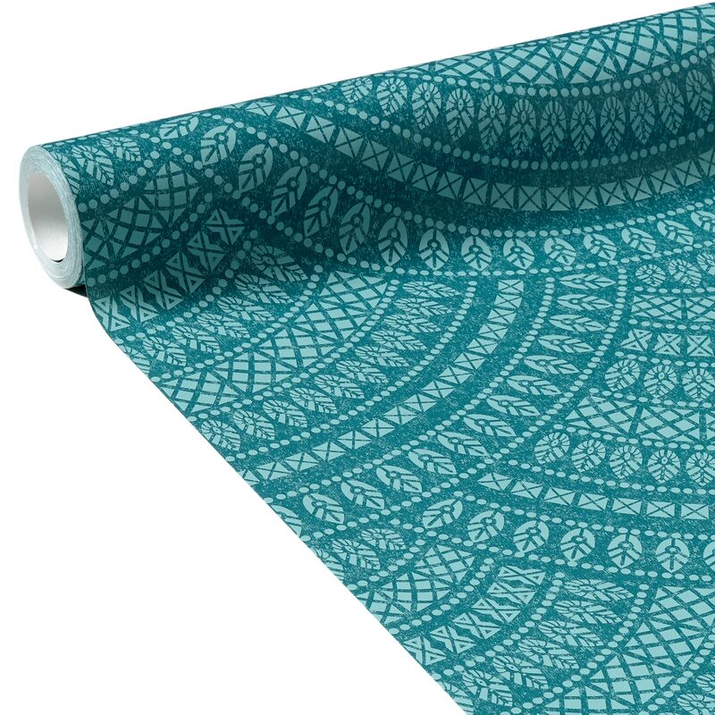 Papier peint intissé TEAYO coloris vert acapulco