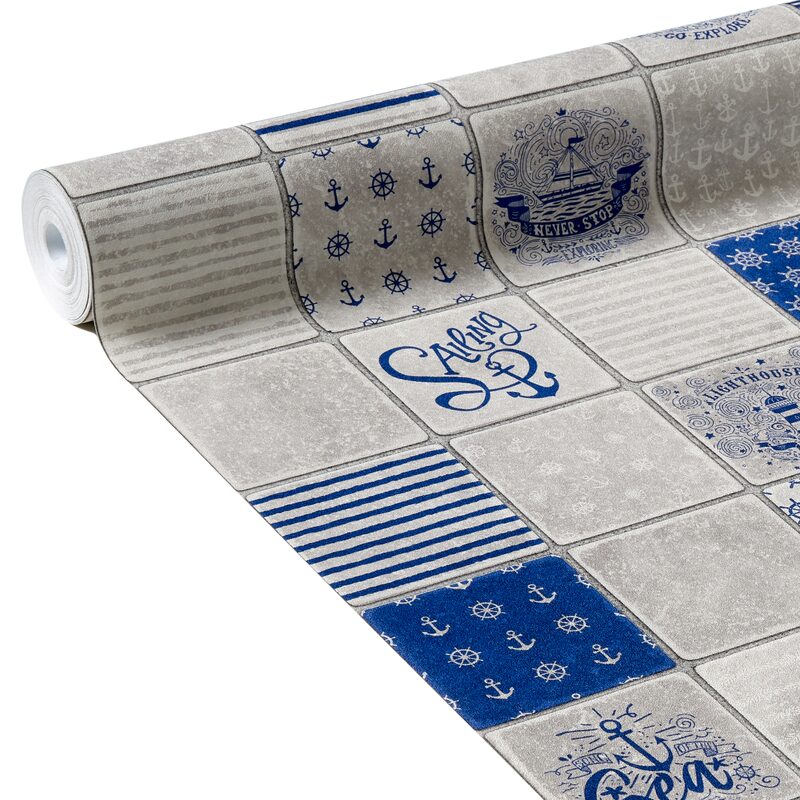 Papier peint intissé NAUTILUS coloris gris perle